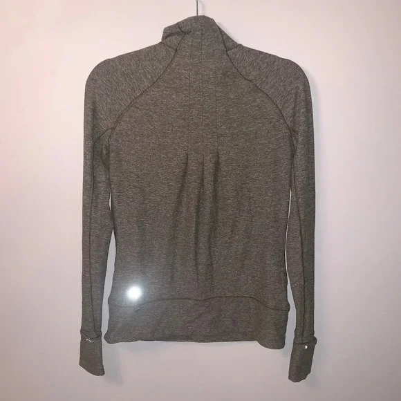 Lululemon Green Long Sleeve Running Shirt 6 - Picture 2 of 5